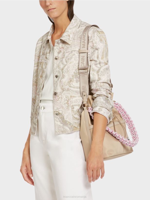 geaca „regândiți împreună”. Marc Cain aproape alb îmbrăcăminte 4826HH389