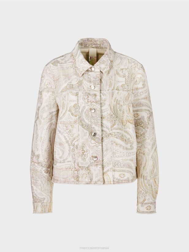 geaca „regândiți împreună”. Marc Cain aproape alb îmbrăcăminte 4826HH389