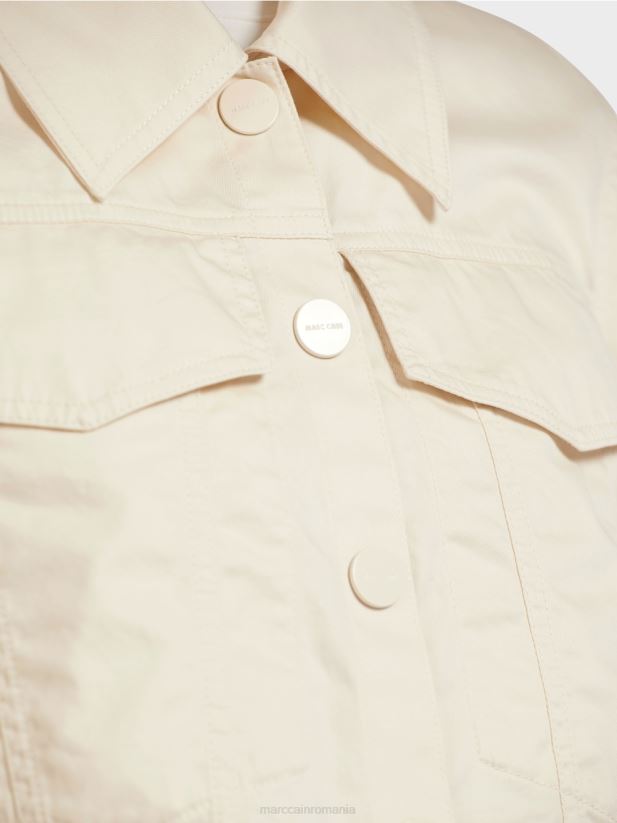 geaca „regândiți împreună”. Marc Cain cremă pudră îmbrăcăminte 4826HH401