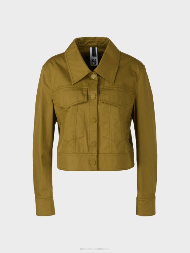 geaca „regândiți împreună”. Marc Cain măsline galbene îmbrăcăminte 4826HH393