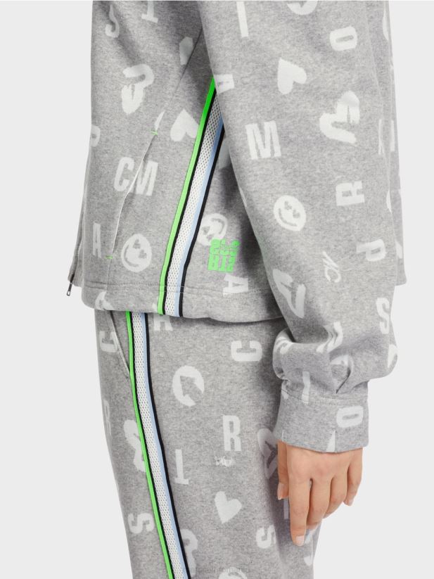 geaca stil jogging Marc Cain gri argintiu îmbrăcăminte 4826HH331