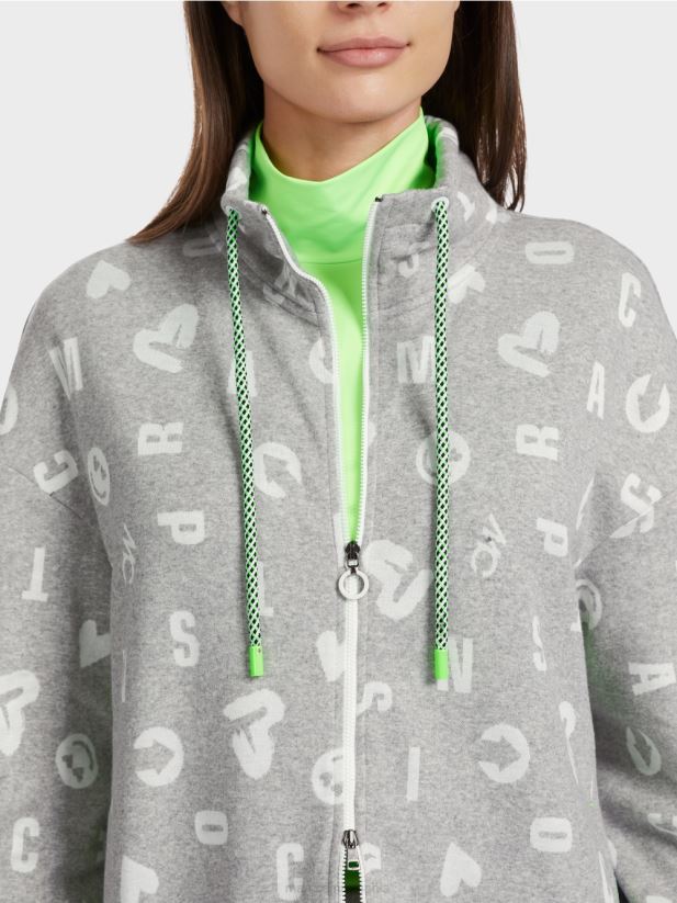 geaca stil jogging Marc Cain gri argintiu îmbrăcăminte 4826HH331