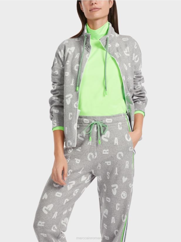 geaca stil jogging Marc Cain gri argintiu îmbrăcăminte 4826HH331