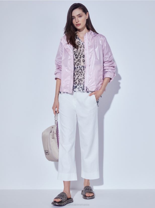 jachetă blazer cu mâneci suflecate Marc Cain lavandă ușoară îmbrăcăminte 4826HH390