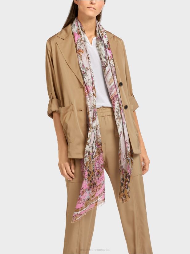 jachetă blazer cu mâneci suflecate Marc Cain maro lut deschis îmbrăcăminte 4826HH387