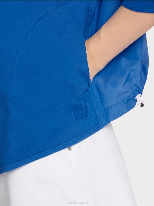 jachetă casual din amestec de țesături Marc Cain parașutist nou îmbrăcăminte 4826HH364