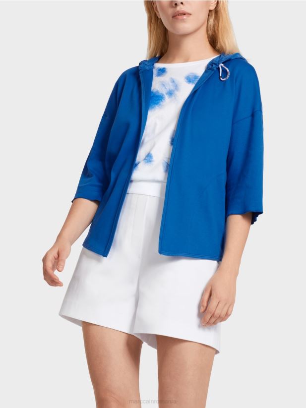 jachetă casual din amestec de țesături Marc Cain parașutist nou îmbrăcăminte 4826HH364