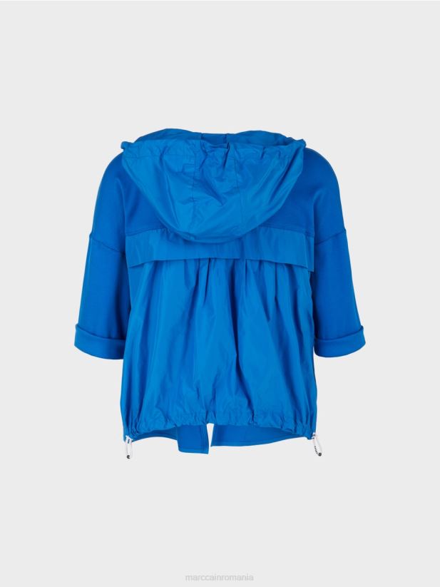 jachetă casual din amestec de țesături Marc Cain parașutist nou îmbrăcăminte 4826HH364