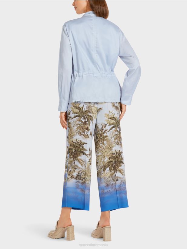 jachetă casual outdoor din bumbac Marc Cain albastru pudra deschis îmbrăcăminte 4826HH395