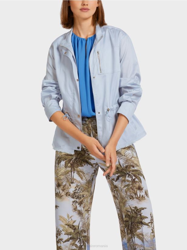 jachetă casual outdoor din bumbac Marc Cain albastru pudra deschis îmbrăcăminte 4826HH395