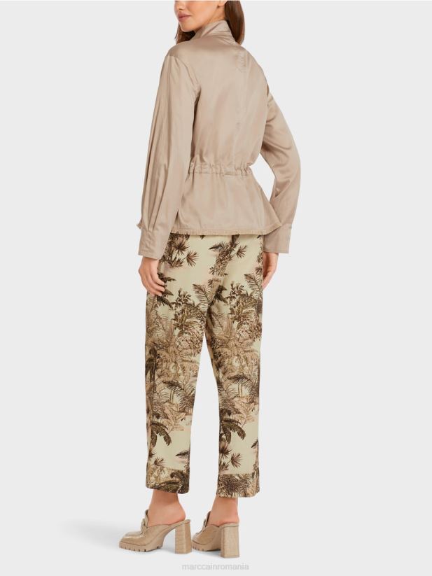 jachetă casual outdoor din bumbac Marc Cain moale taupe îmbrăcăminte 4826HH397