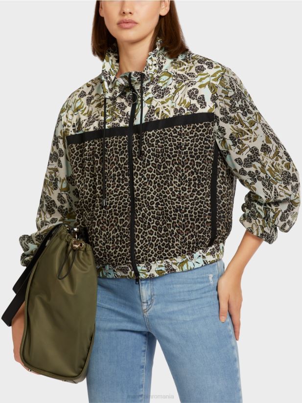 jachetă cu fermoar cu model-mix feminin Marc Cain luminator moale îmbrăcăminte 4826HH414