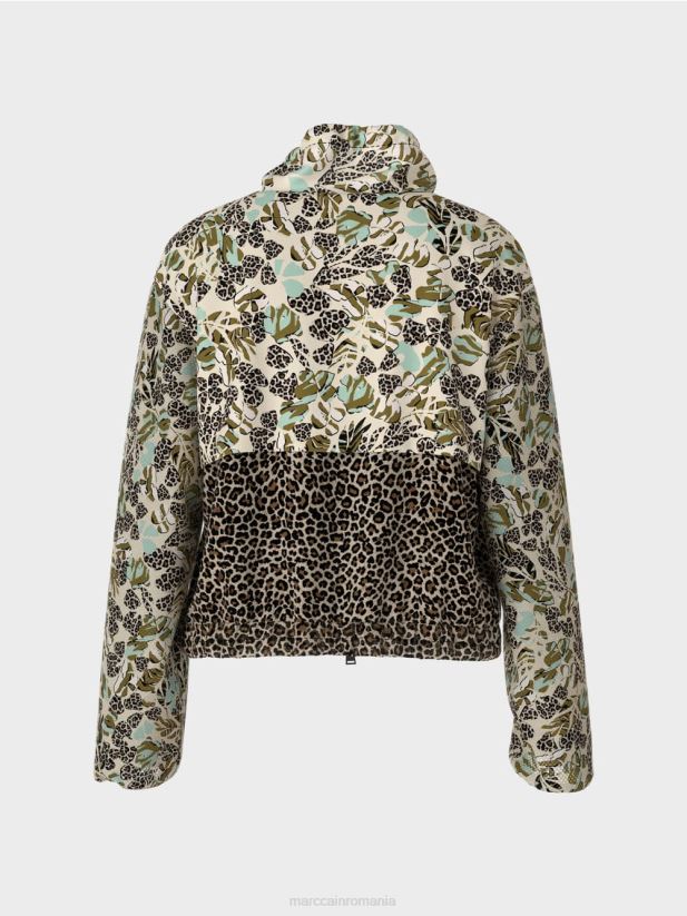 jachetă cu fermoar cu model-mix feminin Marc Cain luminator moale îmbrăcăminte 4826HH414