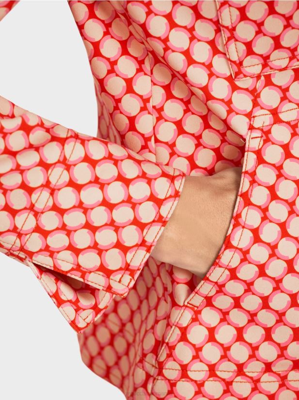 jachetă cu model cu buline Marc Cain mandarină îmbrăcăminte 4826HH416