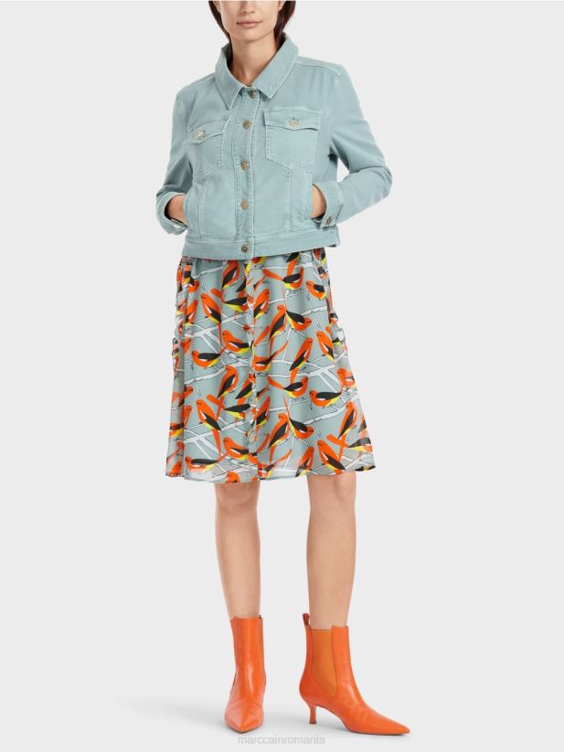 jachetă din denim „rethink together”. Marc Cain albastru închis la cer îmbrăcăminte 4826HH345