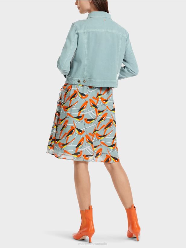 jachetă din denim „rethink together”. Marc Cain albastru închis la cer îmbrăcăminte 4826HH345