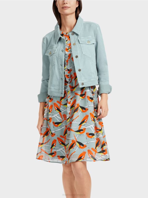 jachetă din denim „rethink together”. Marc Cain albastru închis la cer îmbrăcăminte 4826HH345