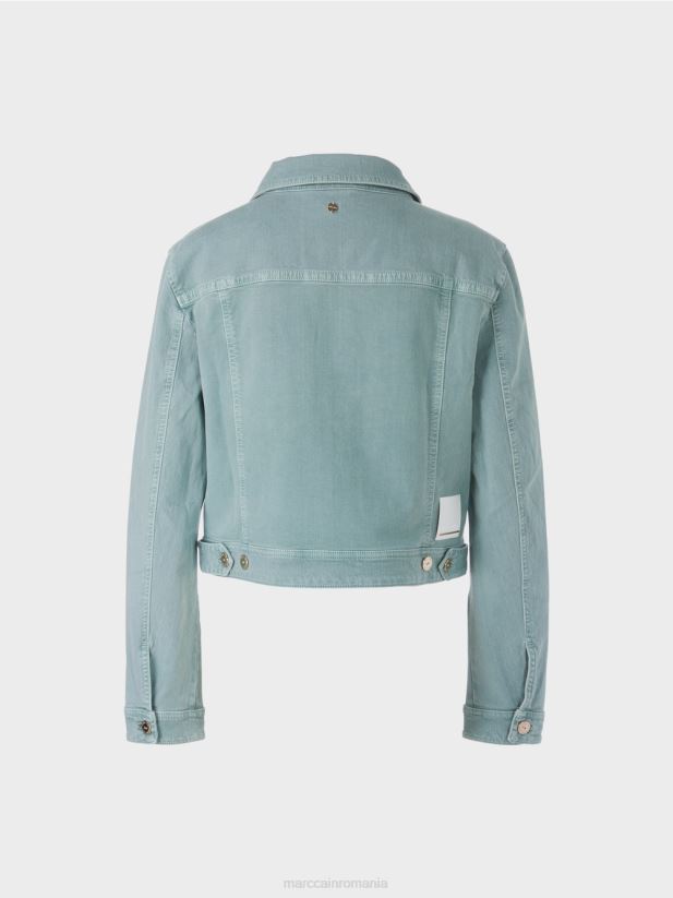 jachetă din denim „rethink together”. Marc Cain albastru închis la cer îmbrăcăminte 4826HH345