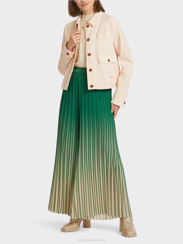 jachetă din denim „rethink together”. Marc Cain cremă îmbrăcăminte 4826HH432