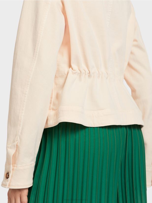 jachetă din denim „rethink together”. Marc Cain cremă îmbrăcăminte 4826HH432