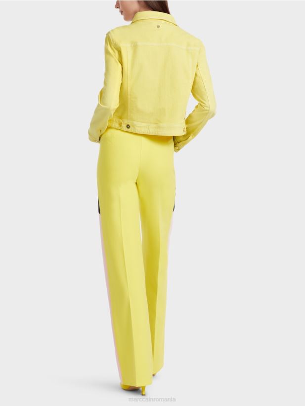 jachetă din denim „rethink together”. Marc Cain lămâie moale îmbrăcăminte 4826HH341