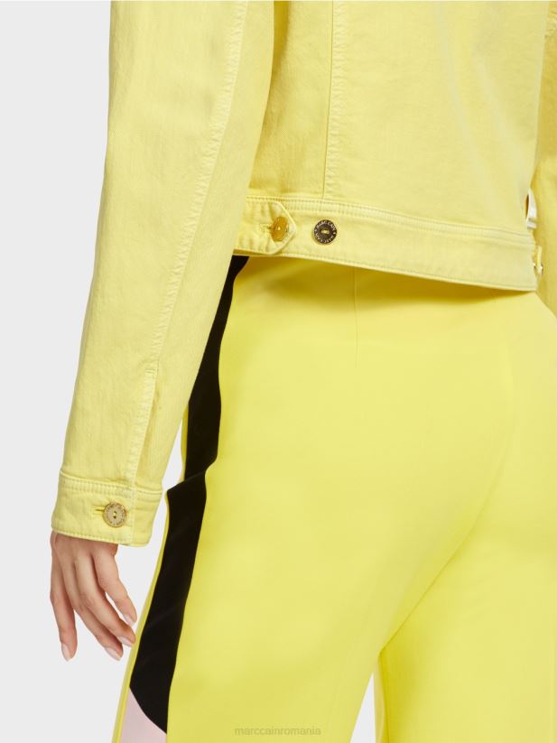 jachetă din denim „rethink together”. Marc Cain lămâie moale îmbrăcăminte 4826HH341