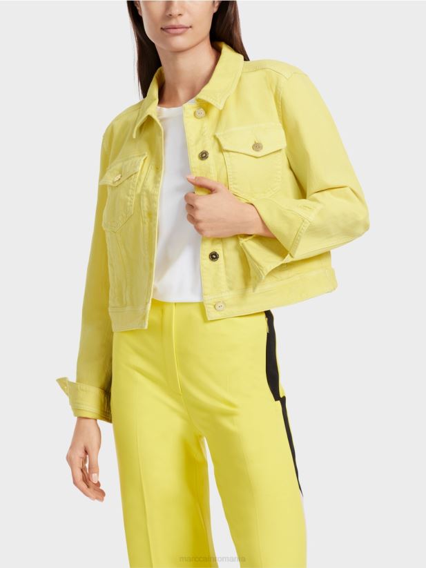 jachetă din denim „rethink together”. Marc Cain lămâie moale îmbrăcăminte 4826HH341