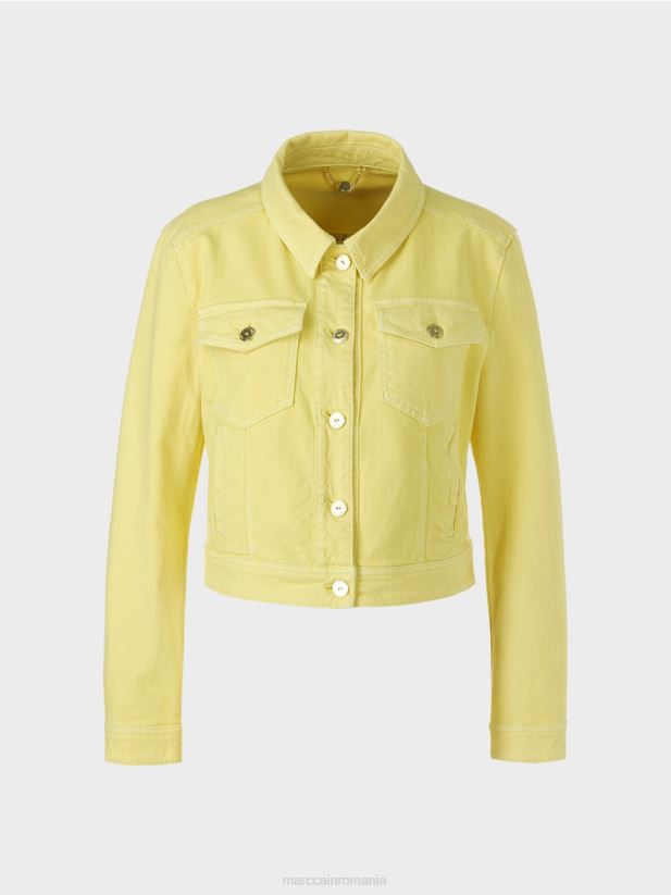 jachetă din denim „rethink together”. Marc Cain lămâie moale îmbrăcăminte 4826HH341