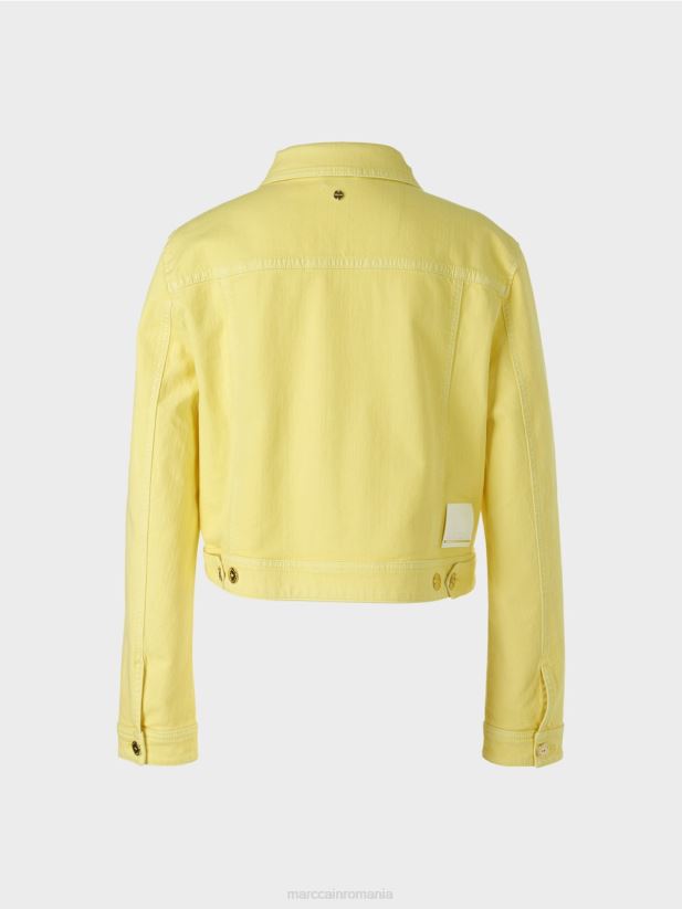 jachetă din denim „rethink together”. Marc Cain lămâie moale îmbrăcăminte 4826HH341