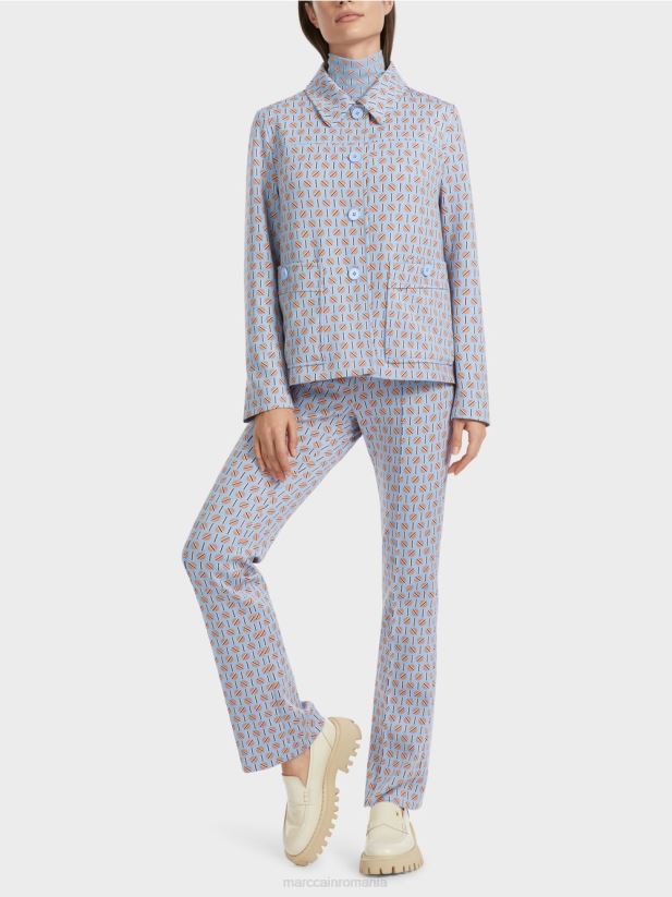 jachetă într-o formă ușor evazată Marc Cain cer întunecat de vară îmbrăcăminte 4826HH322