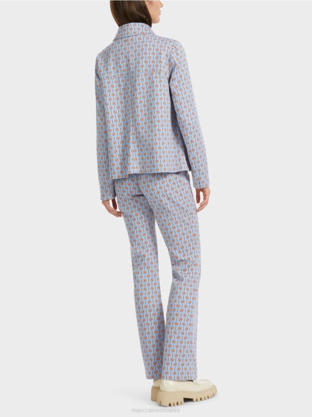 jachetă într-o formă ușor evazată Marc Cain cer întunecat de vară îmbrăcăminte 4826HH322