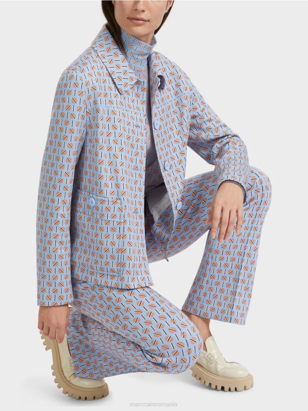 jachetă într-o formă ușor evazată Marc Cain cer întunecat de vară îmbrăcăminte 4826HH322