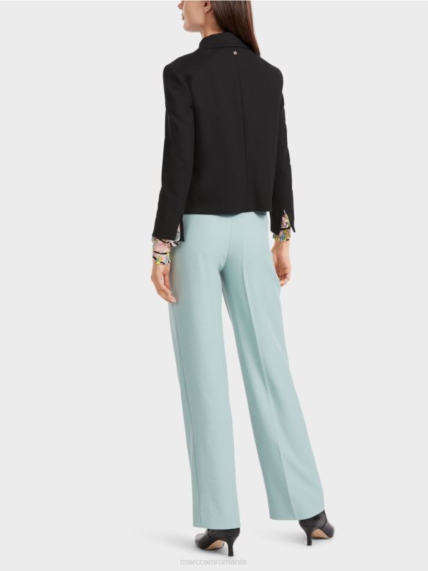 jachetă scurtă cu stretch Marc Cain negru îmbrăcăminte 4826HH340