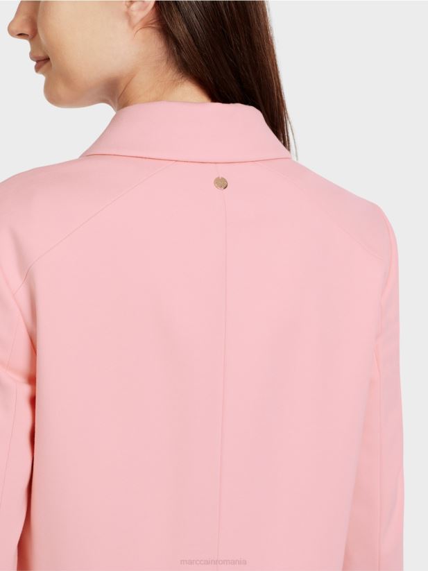 jachetă scurtă cu stretch Marc Cain roz pudra moale îmbrăcăminte 4826HH344