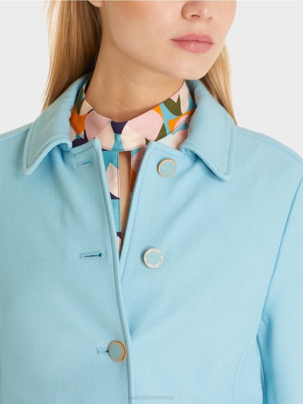 jachetă scurtă în stil denim Marc Cain albastru atmosferic îmbrăcăminte 4826HH443