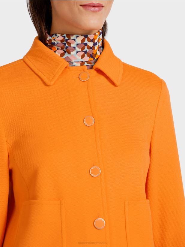 jachetă scurtă în stil denim Marc Cain portocaliu limpede îmbrăcăminte 4826HH441