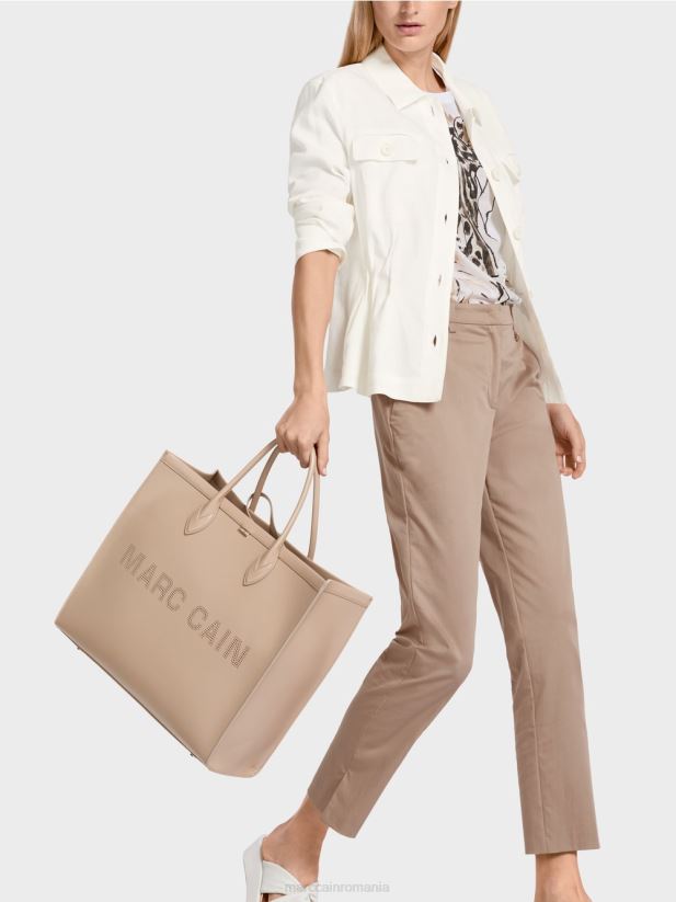 jacheta de in feminin Marc Cain aproape alb îmbrăcăminte 4826HH376