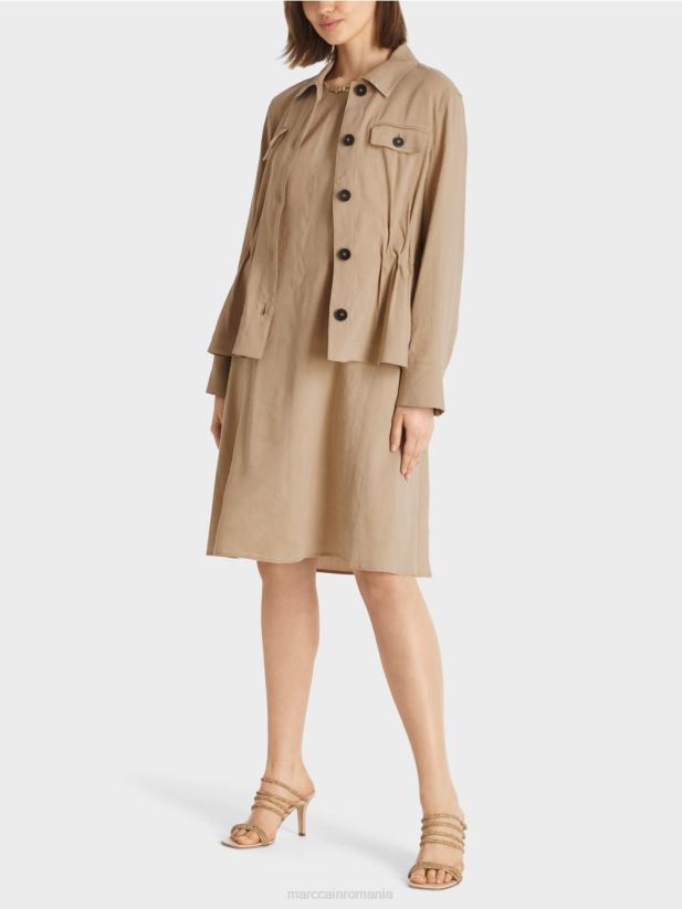 jacheta de in feminin Marc Cain nisip adânc îmbrăcăminte 4826HH385