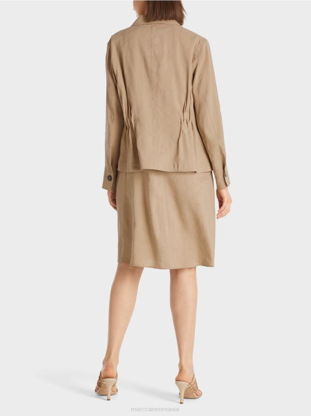 jacheta de in feminin Marc Cain nisip adânc îmbrăcăminte 4826HH385