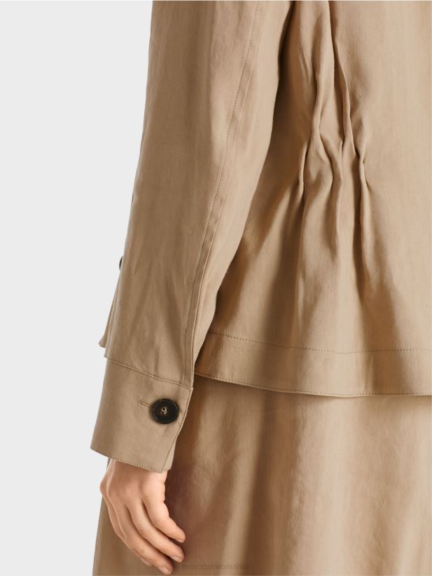 jacheta de in feminin Marc Cain nisip adânc îmbrăcăminte 4826HH385