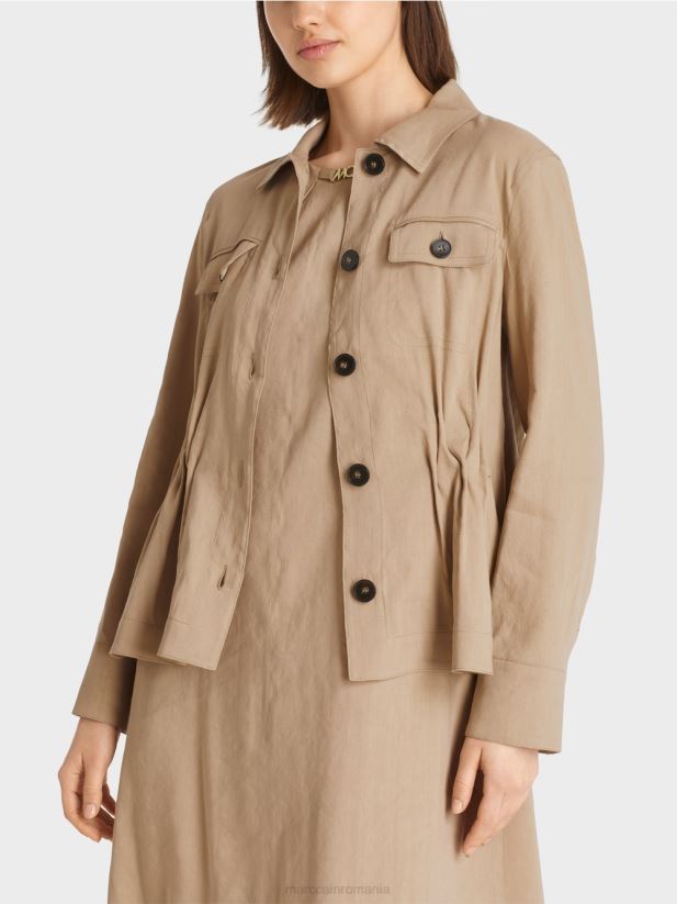 jacheta de in feminin Marc Cain nisip adânc îmbrăcăminte 4826HH385