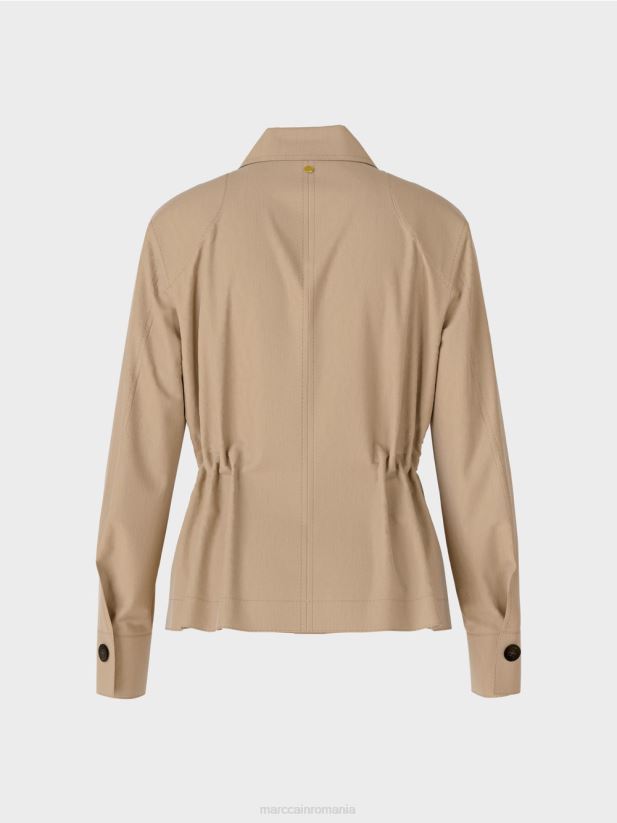 jacheta de in feminin Marc Cain nisip adânc îmbrăcăminte 4826HH385