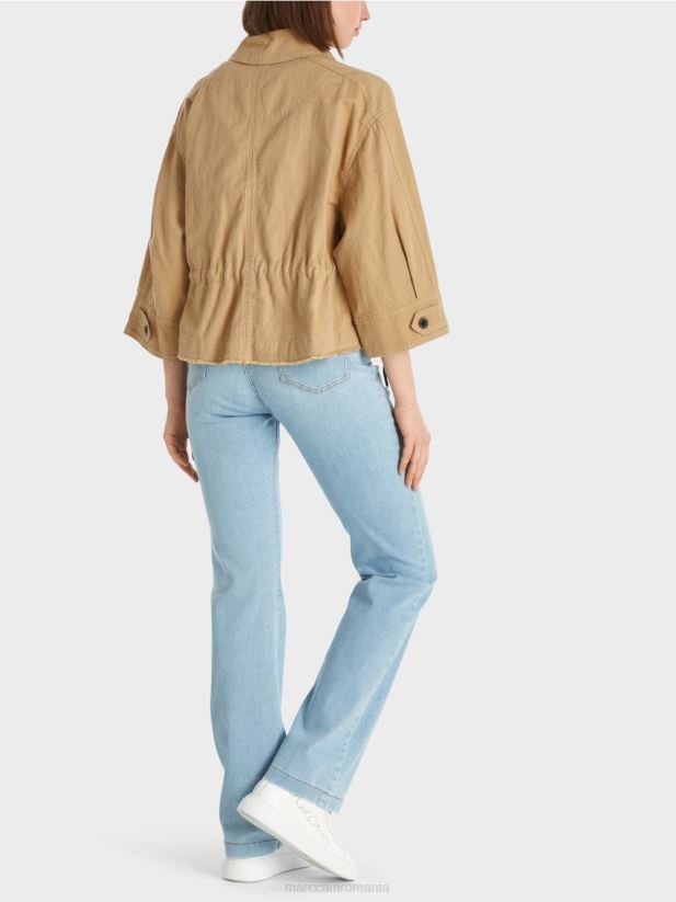 jacheta supradimensionata Marc Cain maro lut deschis îmbrăcăminte 4826HH394