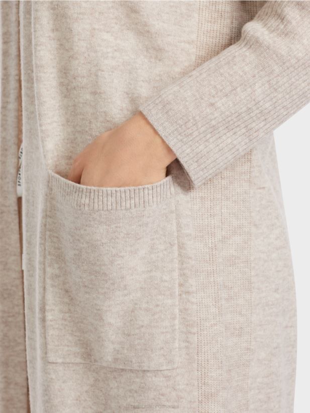 palton lung tricotat „rethink together”. Marc Cain piatra usoara îmbrăcăminte 4826HH337