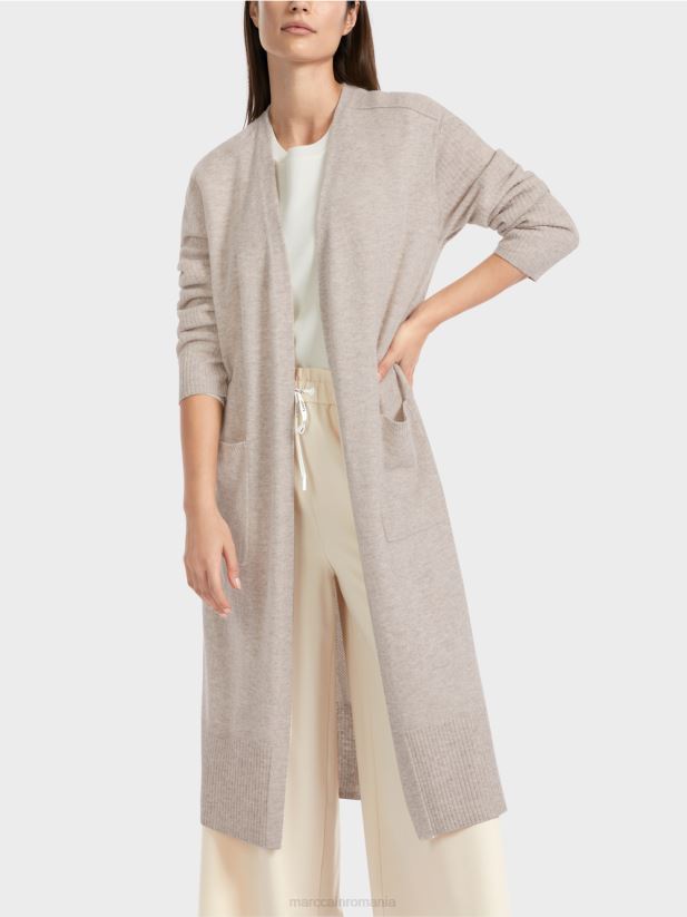 palton lung tricotat „rethink together”. Marc Cain piatra usoara îmbrăcăminte 4826HH337
