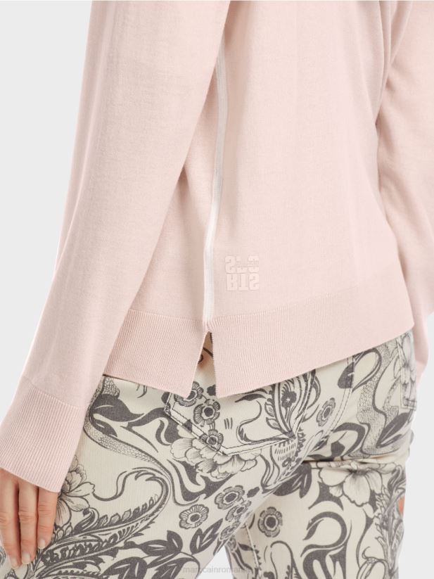 regândiți împreună” cardigan tricotat fin Marc Cain floare de migdal îmbrăcăminte 4826HH307