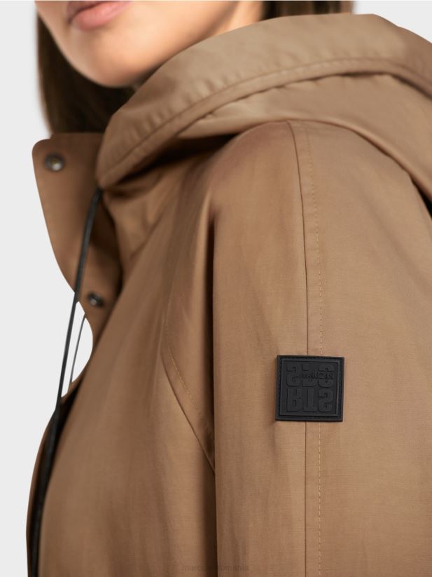 geacă casual outdoor cu imprimeu Marc Cain cafea ușoară îmbrăcăminte 4826HH283