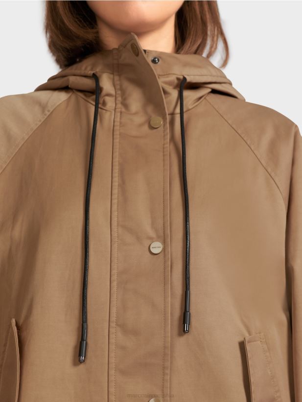 geacă casual outdoor cu imprimeu Marc Cain cafea ușoară îmbrăcăminte 4826HH283