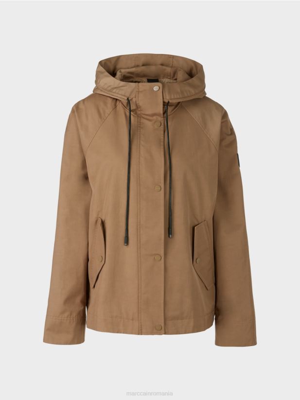 geacă casual outdoor cu imprimeu Marc Cain cafea ușoară îmbrăcăminte 4826HH283