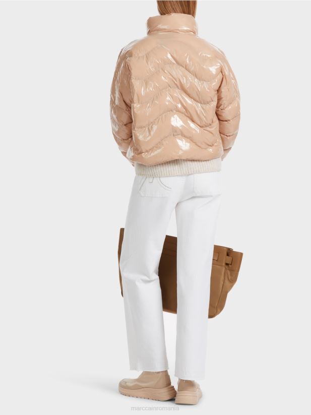 geacă matlasată cu 3m thinsulate Marc Cain maro argilă moale îmbrăcăminte 4826HH239